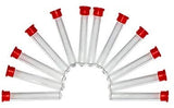 Birdbliss Hummingbird Feeder Tubes with Red Cap for Hummingbird Feeders 12 Pack