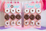 Donut Grow Up Donut Wall Display Stands | Two Donut Stands for Donut Party Decorations | Donut Board, Birthday Party Supplies for Dessert Table