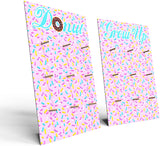 Donut Grow Up Donut Wall Display Stands | Two Donut Stands for Donut Party Decorations | Donut Board, Birthday Party Supplies for Dessert Table