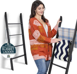 4ft 4-Tier Wall Leaning Blanket Ladder