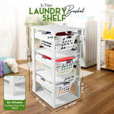 Laundry Basket Holder Shelf