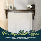 Hanging Quilt Rack with Shelf