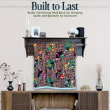 Hanging Quilt Rack with Shelf