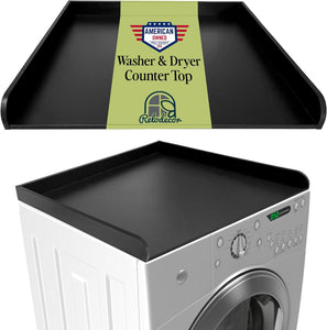 Washer Dryer Countertop with Non-Slip Mat, 27.5" x 27" (Black)