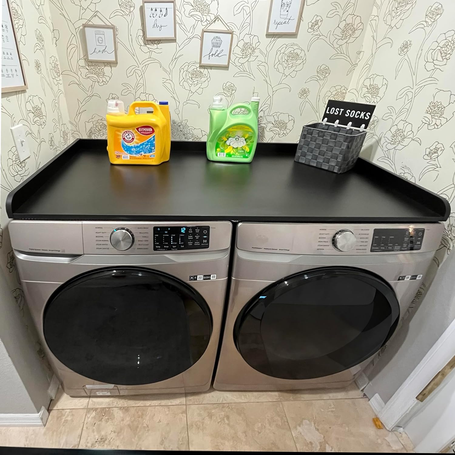Washer and Dryer Countertop with Non-Slip Mat – Relodecor