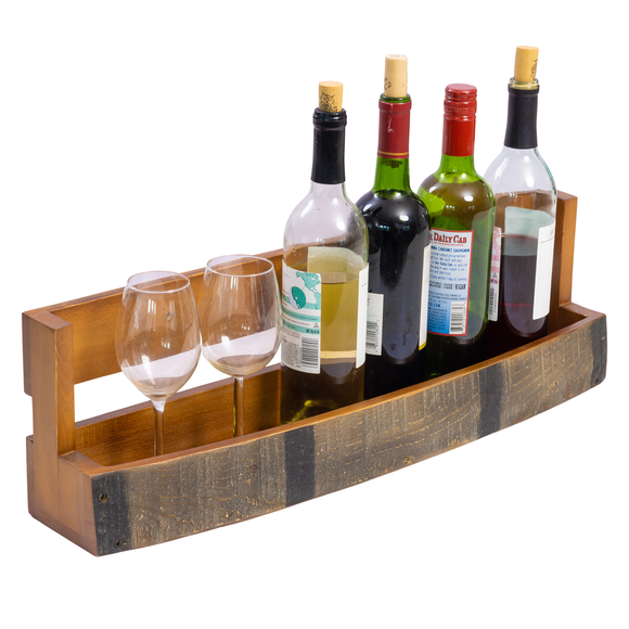 Whiskey & Wine Barrel Shelf