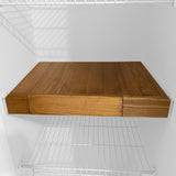 Wooden Shelf Covers for 16-Inch Deep Wire Racks - Each Set Covers 36 Inches Wide Pantry Interchangeable Shelf Liners for Wire Rack Shelving, Perfect for Pantry Organization (Black)