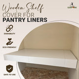 Wooden Shelf Covers for 16-Inch Deep Wire Racks - Each Set Covers 36 Inches Wide Pantry Interchangeable Shelf Liners for Wire Rack Shelving, Perfect for Pantry Organization (Black)