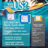 Beachcombing Shark Tooth Sifter - Lightweight Sand Sifter for Shark Teeth and Fossil Hunting, Durable with Comfortable Grip and Wrist Strap (Small)