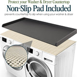 Washer and Dryer Countertop with Non-Slip Mat