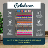 Gift Wrapping Paper Storage Organizer