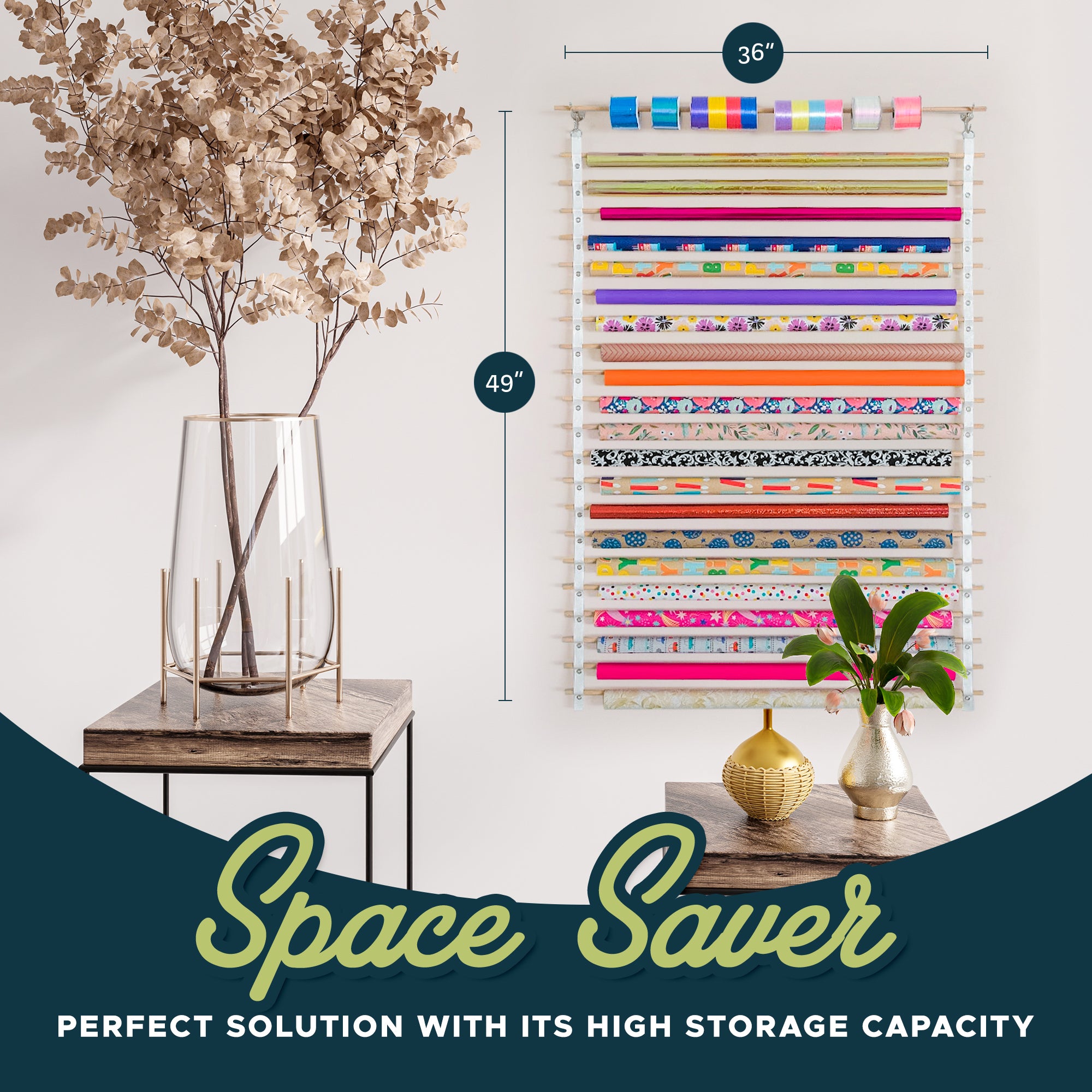 Gift Wrap Storage Ideas - The Message in the Mess