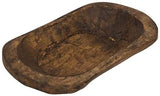 RELODECOR Small Wooden Dough Bowls For Decor Centerpiece, Hand Carved Rustic Wood Dough Bowl